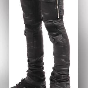 New with Tags Majestik Jeans – Heavy Waxed 3D Pocket – Black (Men’s Size 36)